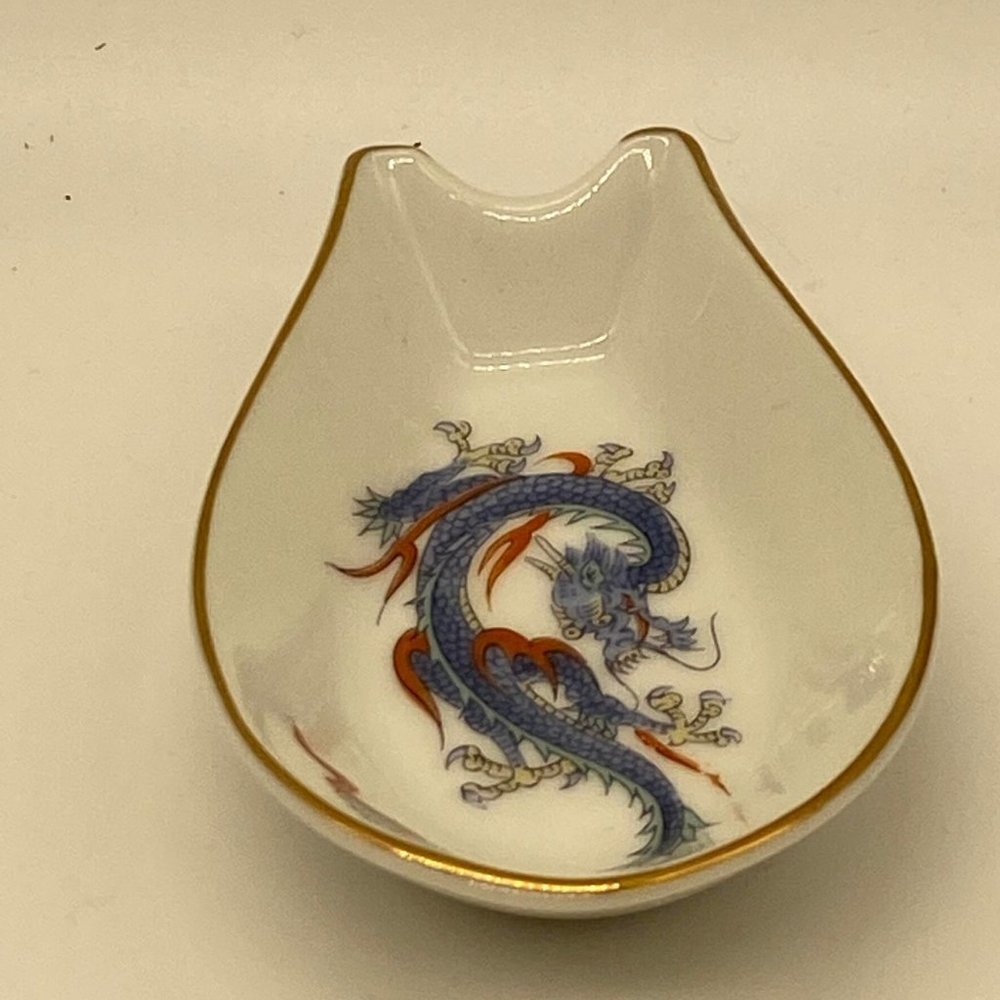 Vintage EUC Sango Ware Porcelain Dragon Ashtray